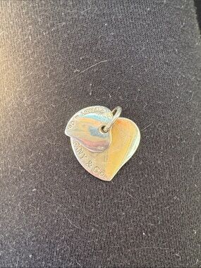 Tiffany & Co. Polished Silver Double Heart Charm